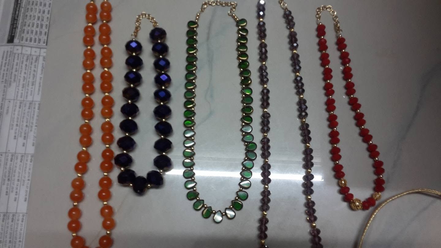 Collection of handmade necklaces
