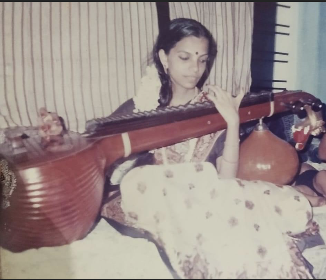 An early photograph with the veena